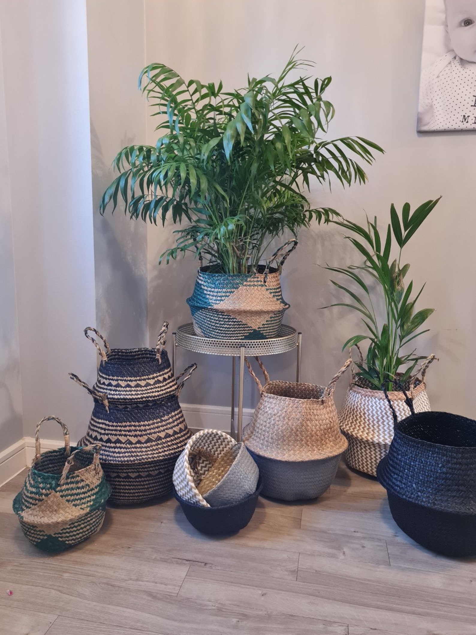 Belly Basket 7 Styles Seagrass Water Hyacinth Storage Etsy UK