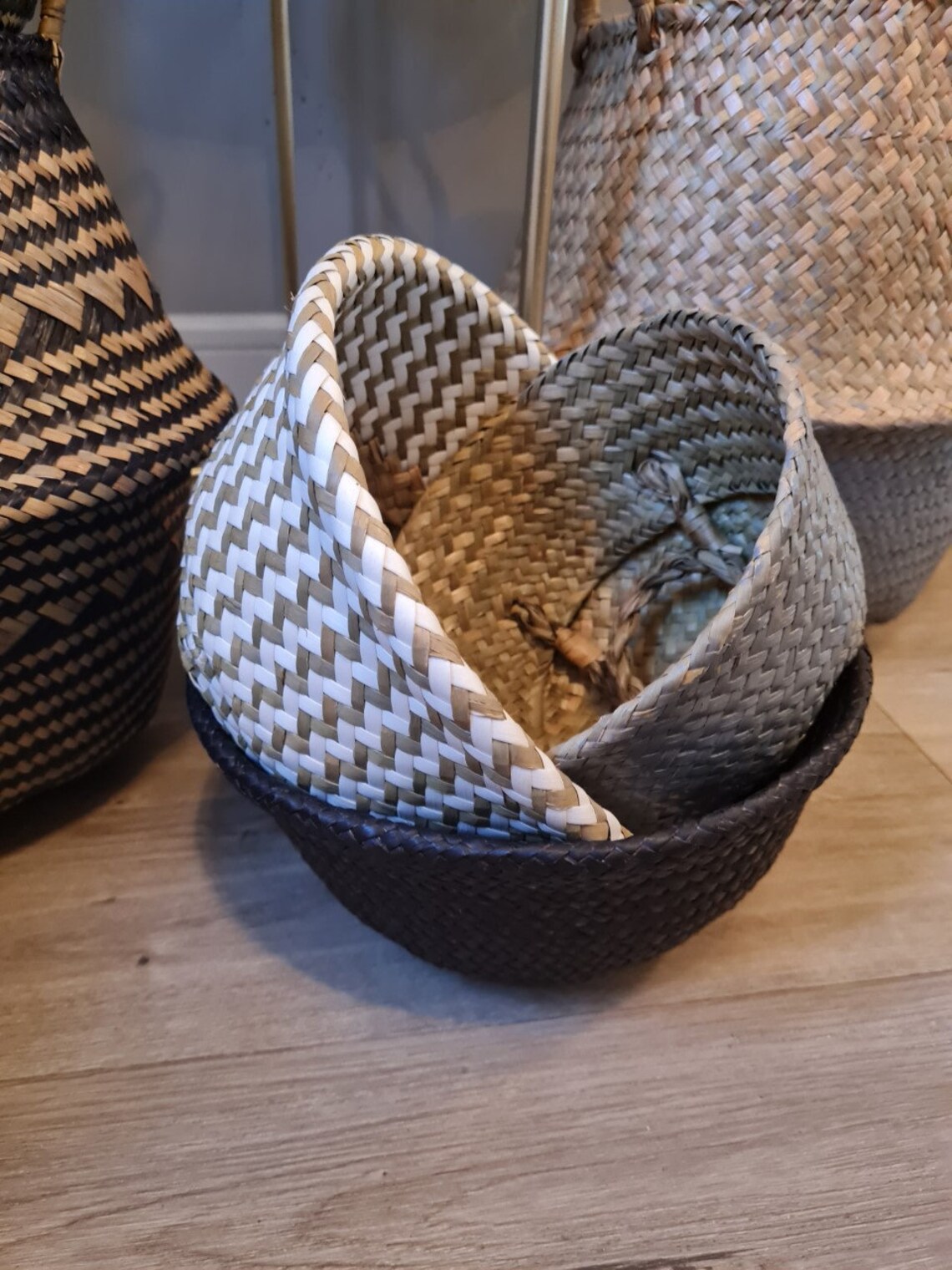 Belly Basket 7 Styles Seagrass Water Hyacinth Storage Etsy