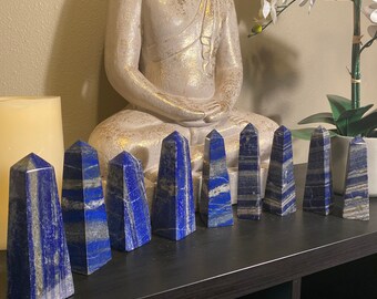 5” to 6.5” Large Lapis Lazuli Towers / Obelisks