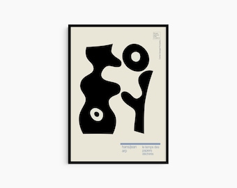Hans Jean Arp Vintage Book Cover Art Poster Print Mid century Modern Interior Decor Sculpture Art Poster Gifts for Designer