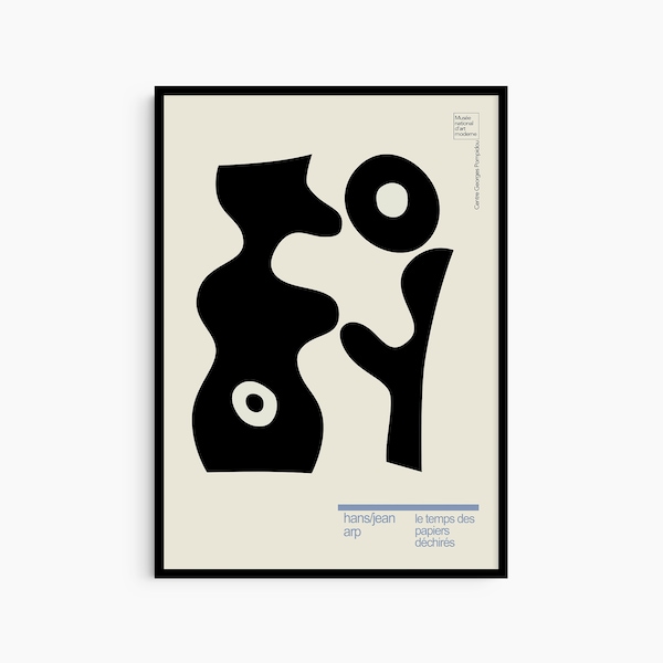 Hans Jean Arp Vintage Book Cover Art Poster Print Mid century Modern Interior Decor Sculpture Art Poster Gifts for Designer