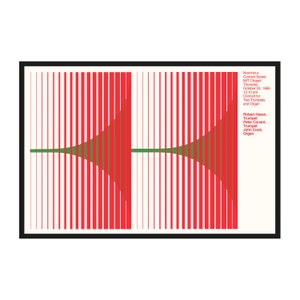Dietmar R. Winkler Art Poster Noonhour serie de conciertos 1969 Abstract Art Poster Modern Art Typography Graphics Design Art Wall Decor