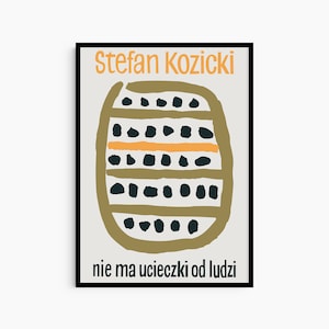 Vintage Book Cover Design Art Poster Print Abstract Illustration Vintage Graphics Design Mid century Modern Interior 60s Art Poster Print