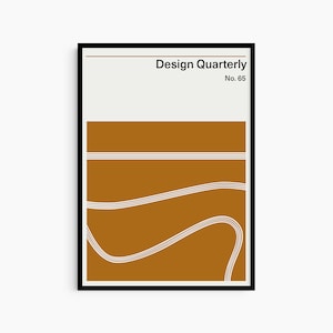 Design Quarterly No. 65 Art Poster Print Abstract Art Print Bauhaus Print Mid century Modern Interior Contemporary Print Gifts for Designers