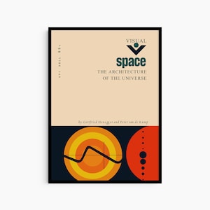 Vintage Book Cover Design Art Poster Print Abstract Illustration Geometrics Art Design Mid century Modern Interior 60s Art Poster Bauhaus