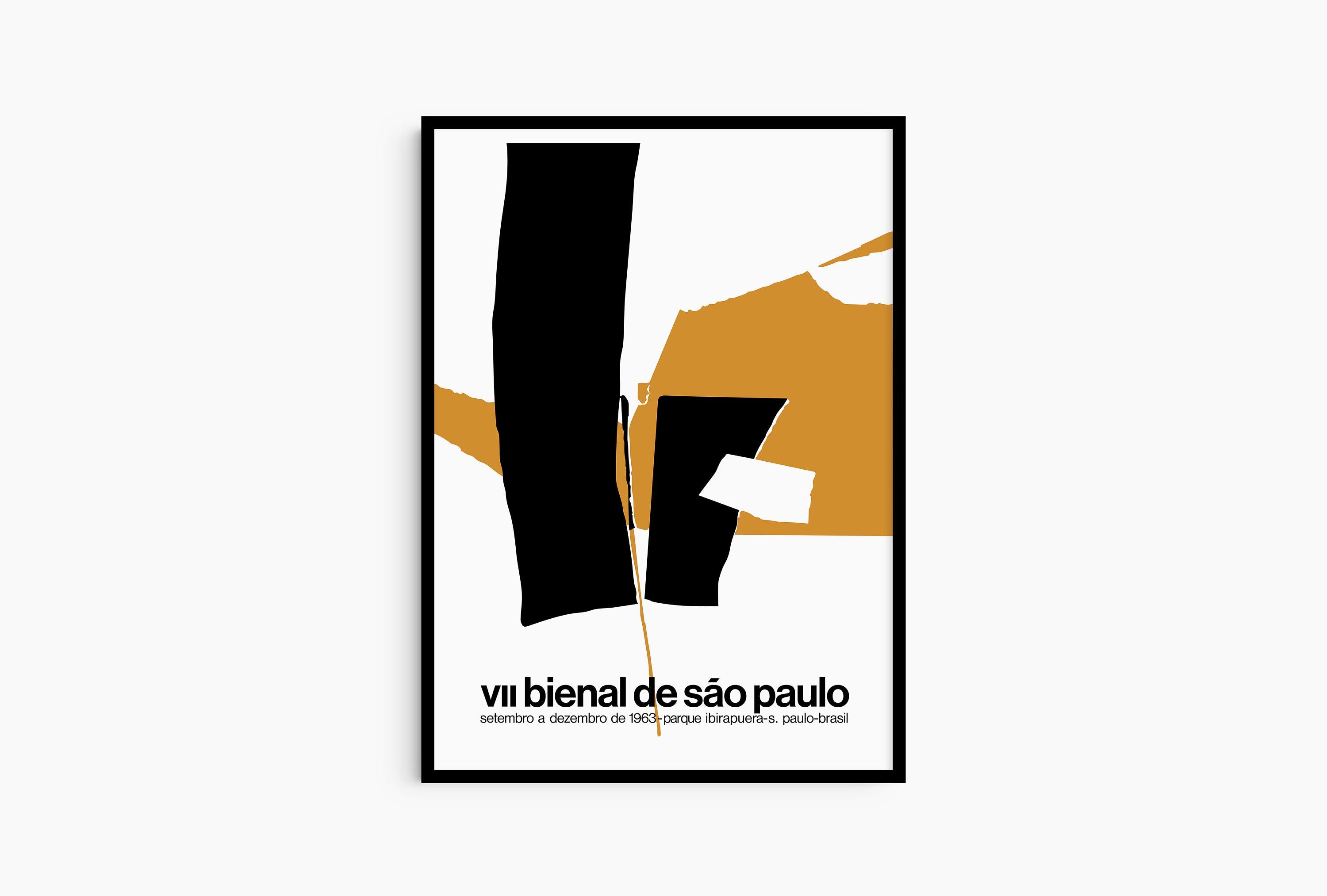 Danilo Di Prete CARTAZ DA 7ª BIENAL 1963 Art Poster Print Mid century Modern Interior 50s Art Poster Print Bauhaus Gifts for Designers