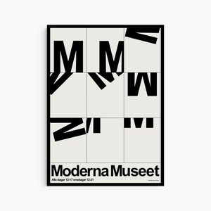 John Melin & Anders Österlin Moderna Museet 1962 Poster Print Modern Interior Mid-Century Art Poster Print Decor Eduardo Chillida Poster