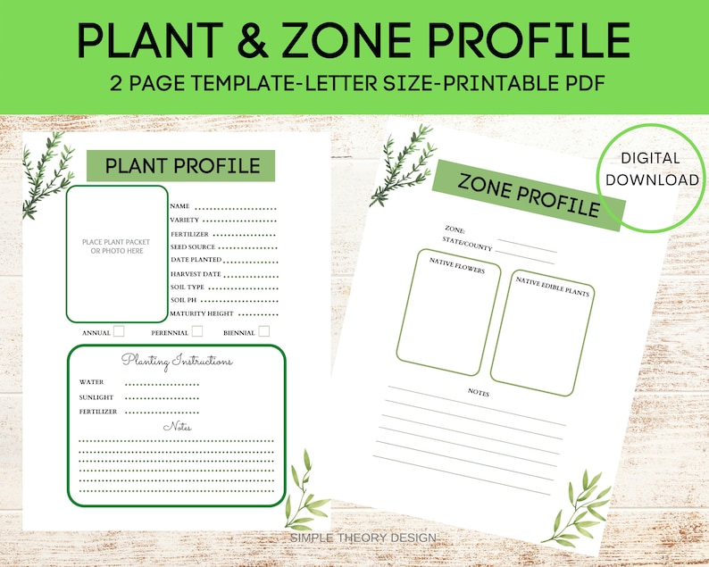Plant Profile Template