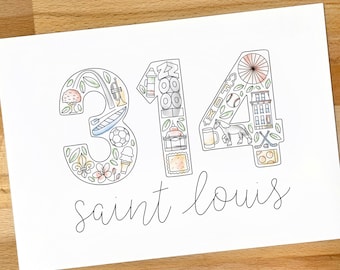 My Favorite Things 314 Saint Louis Art Print 5x7