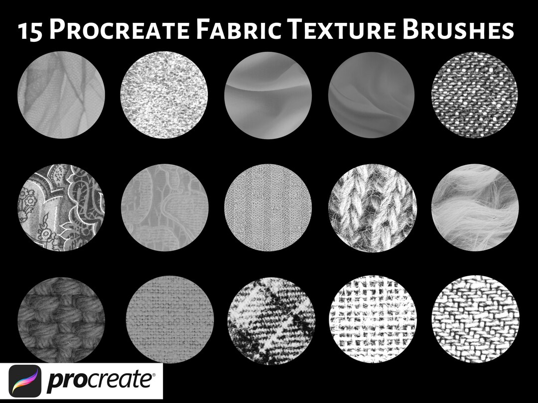 Fabric Texture Procreate Brushes Textured Procreate Brush Etsy