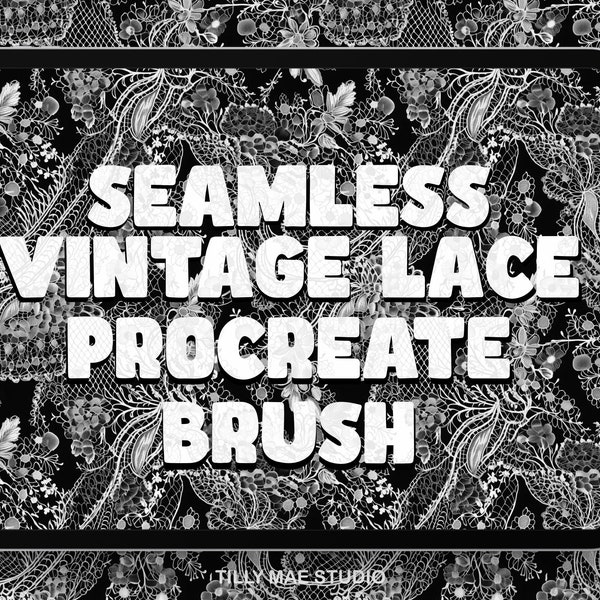 Vintage Lace Procreate Brush Procreate Seamless Lace 3d Texture Brush Procreate Lace Texture Procreate Brush Lace Transparent Background