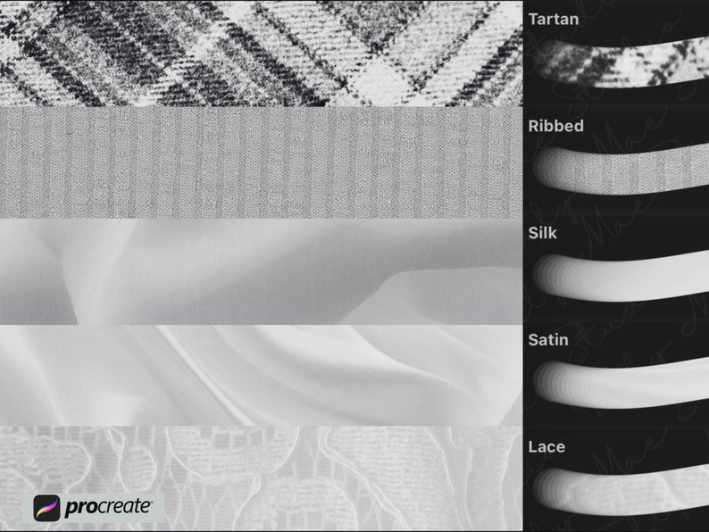 Fabric Texture Procreate Brushes Textured Procreate Brush Etsy