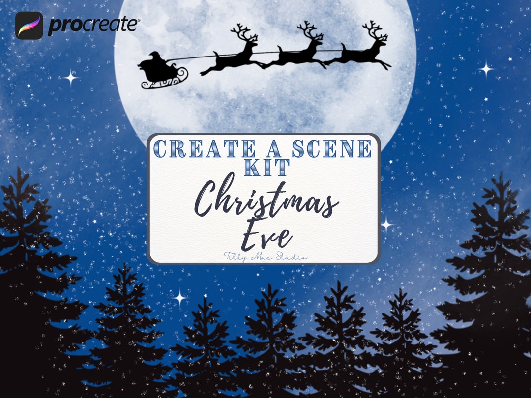 Christmas Procreate Stamp Brushes Procreate Holiday Procreate Christmas ...