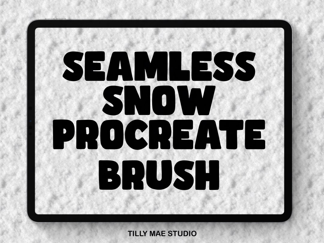 Seamless Snow Procreate Brush Procreate Seamless Snow 3d Etsy