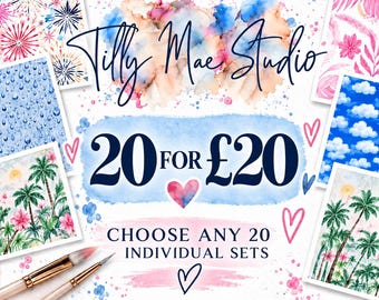 Procreate Brushes, Stamps, Clipart, Digital Sets - Build Your Own Bundle