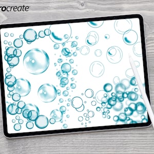 Procreate Stamps / Water Procreate / Procreate Bubbles / Bubbles Procreate / Digital Download