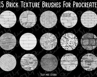 Brick Procreate Brushes Procreate Brick Texture Procreate Brush Masonry Procreate Brushes Procreate 3dTexture Brush Bricks Procreate