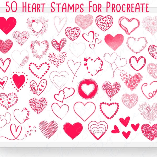 Love Heart Stamp Etsy
