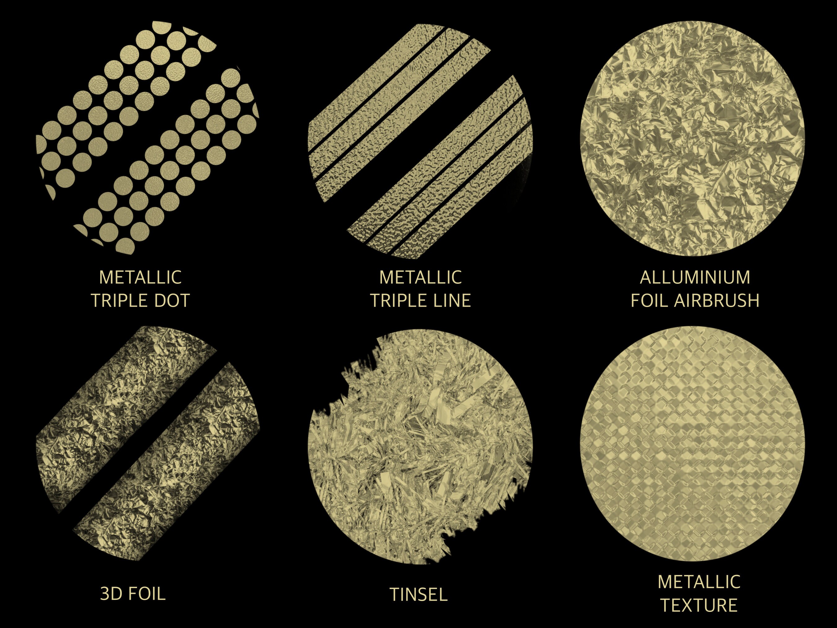 Procreate Metallic Brushes: Gold, Ink & Texture Brush Bundle (digital ...