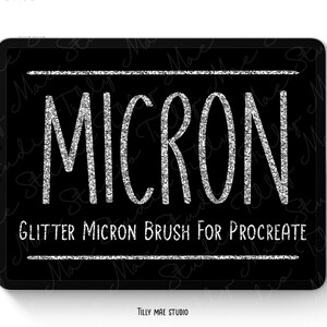 Glittermicronpen voor Procreate: digitaal inkt- en schetspenseel voor decoratief kunstwerk