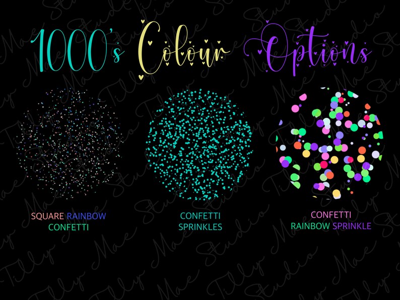 Confetti Procreate Brushes Procreate Confetti Rainbow Procreate Brush