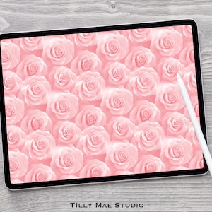 Ensemble de pinceaux Procreate Roses : créez des motifs floraux et des textures homogènes pour l'art numérique