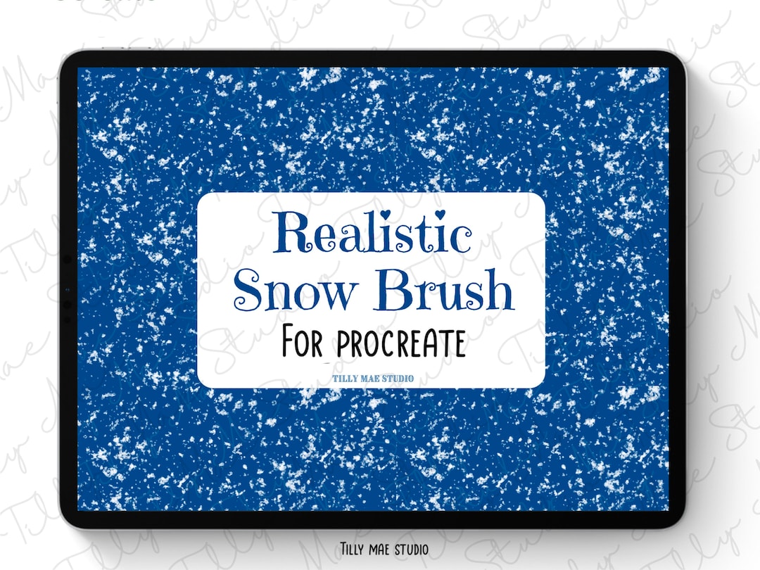 Snow Procreate Brush Procreate Snow Brush Procreate Snowy Snow Digital
