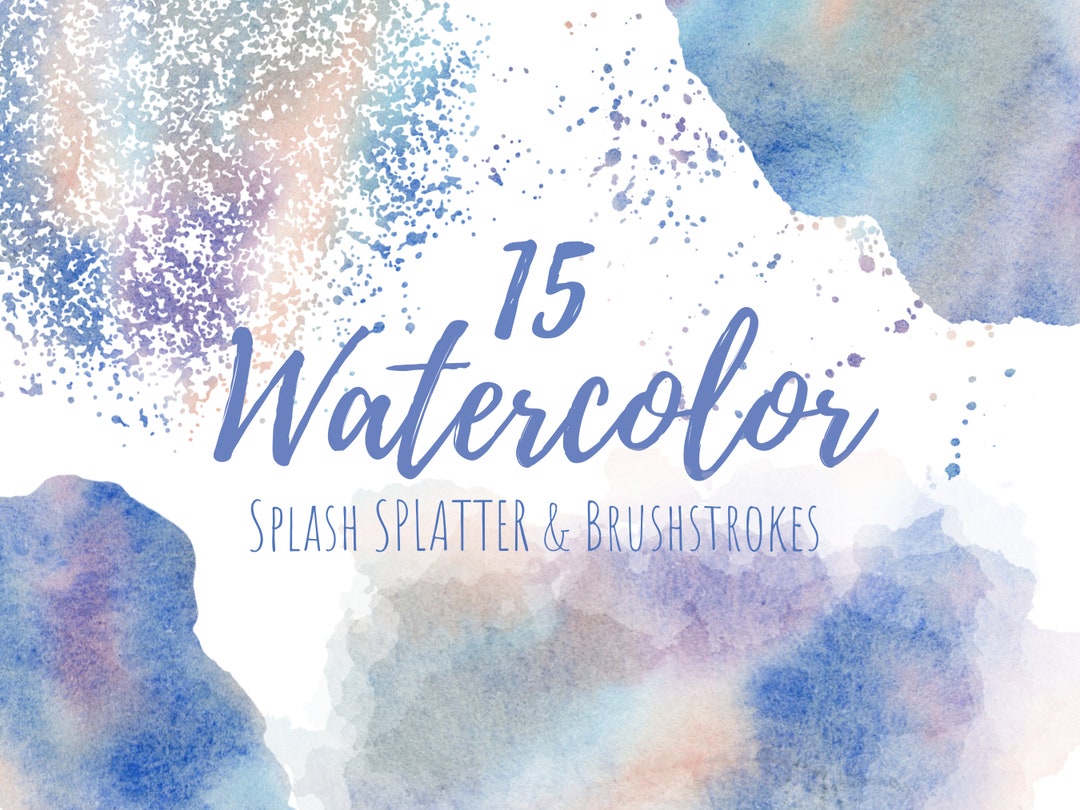 Watercolor Clipart, Watercolor Clip Art , Watercolor, Splashes, Shapes
