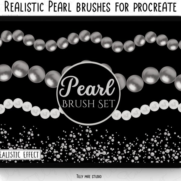 Procreate Pearl Pennelli Perle Procreate Jewelry Procreate Brush Procreate Jewellery Procreate 3d Pearls Procreate Jewellery