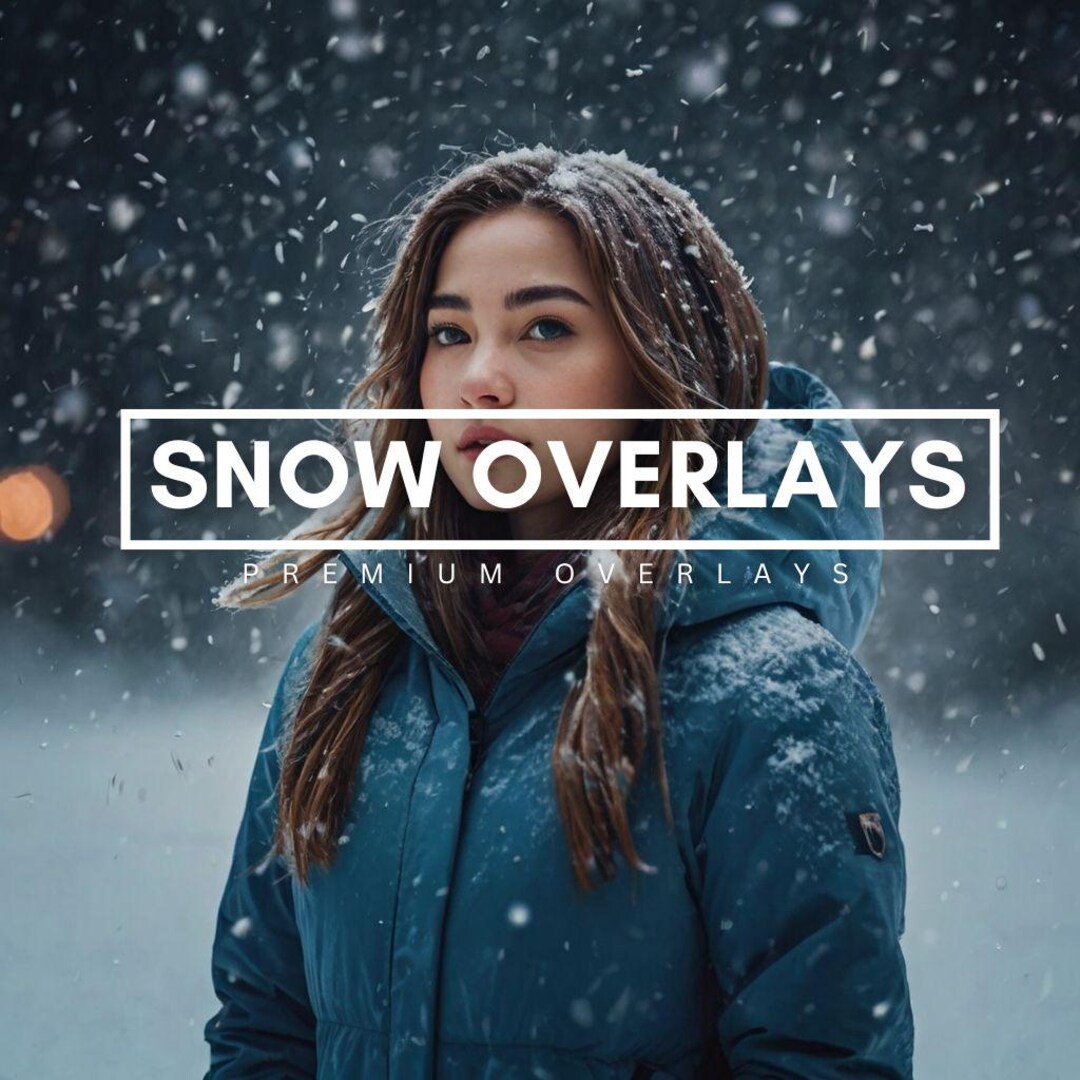 55 Snow Overlays | Realistic Falling Snow PNG Overlays for Photography ...