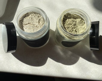 Green Tea + Rice Powder And Bentonite Clay + Turmeric Detox Clay Masks (Skin Detox Duo)
