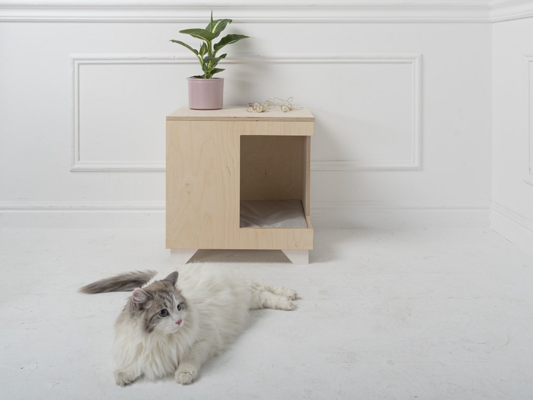 Wooden Cat House Indoor Dog House Katzenmöbel - Il 1080xN.3631636266 Nx8g