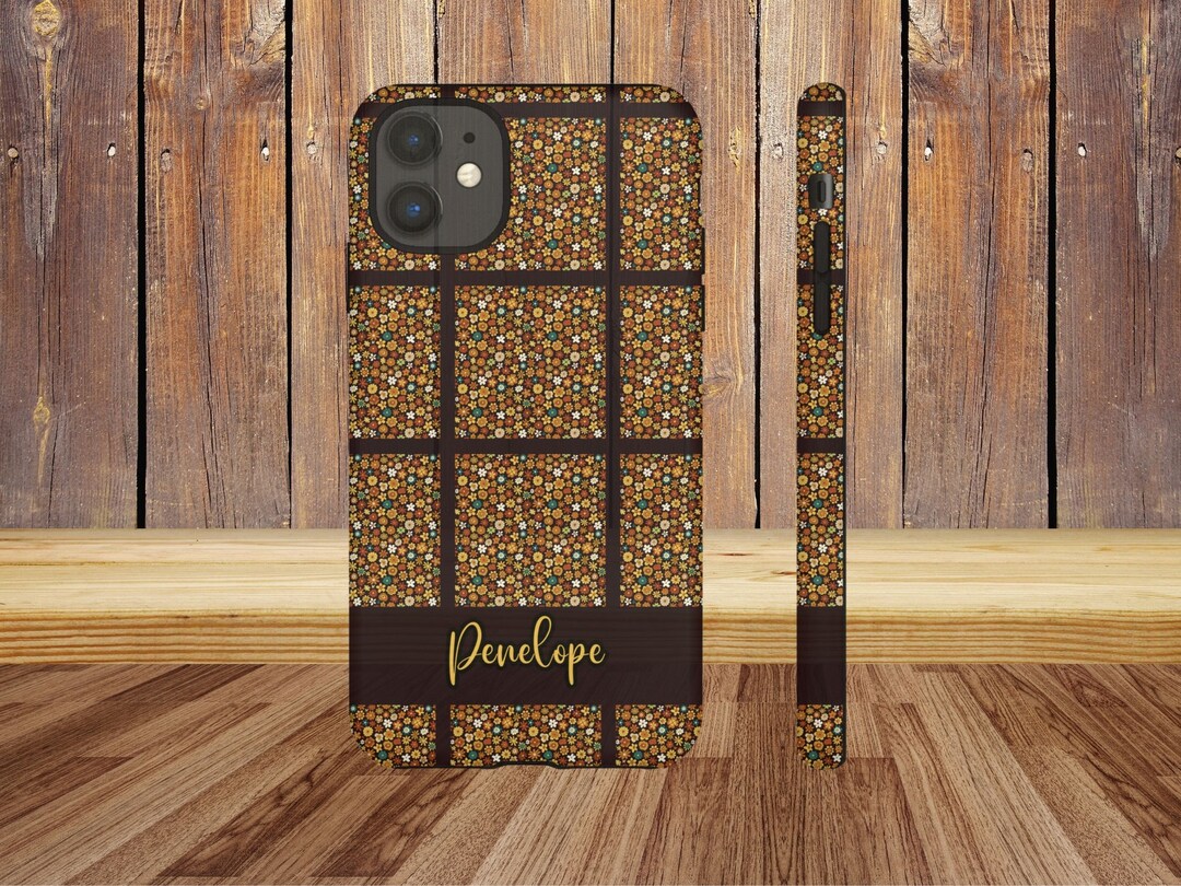 Personalized Retro Flower Phone Case for iPhone 15 14 13 12 11,pro Case