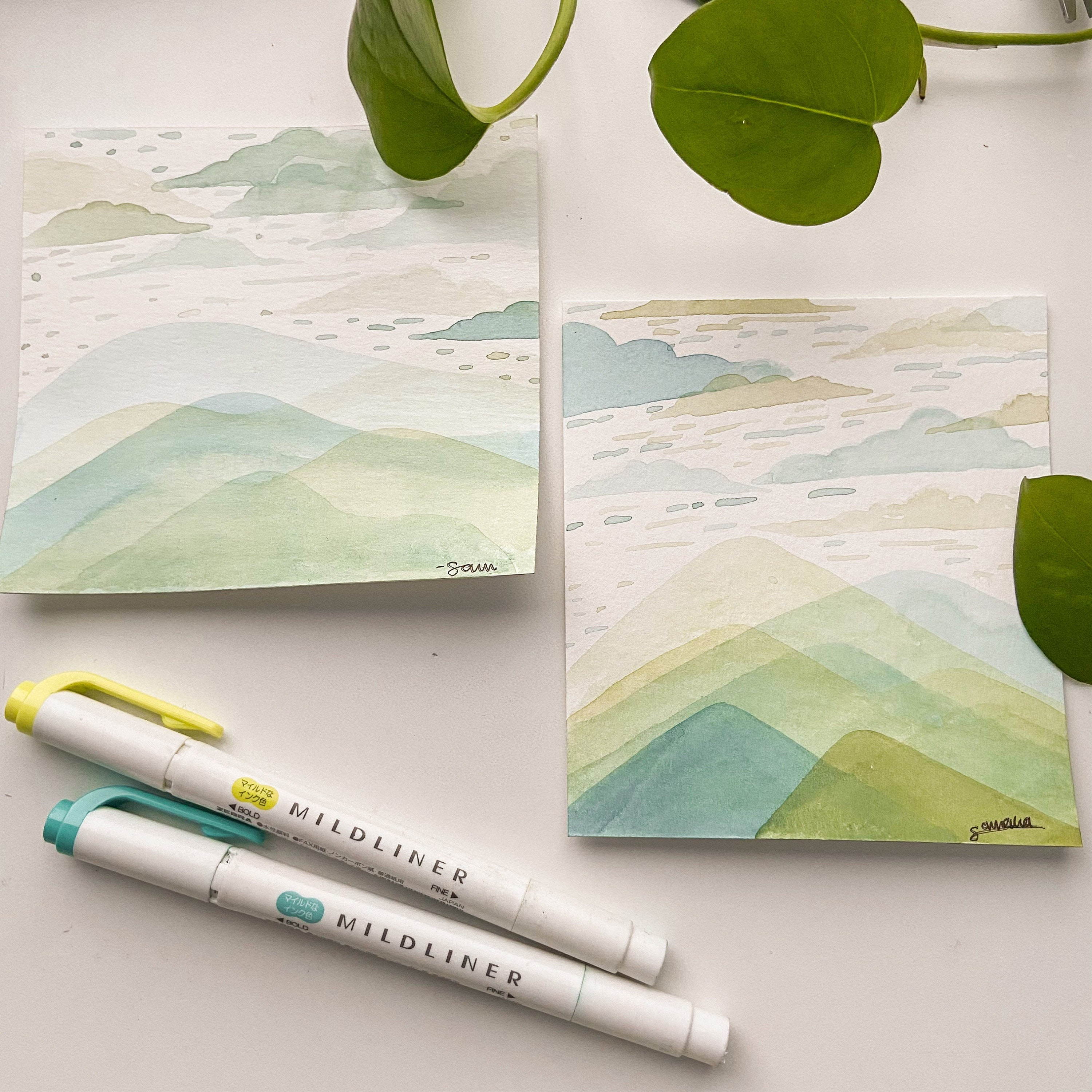 Gouache painting watercolor painting painting landscape Etsy