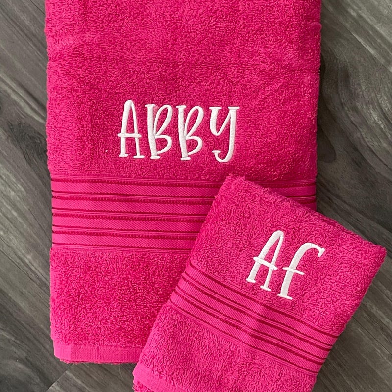 Towel Embroidery - Etsy