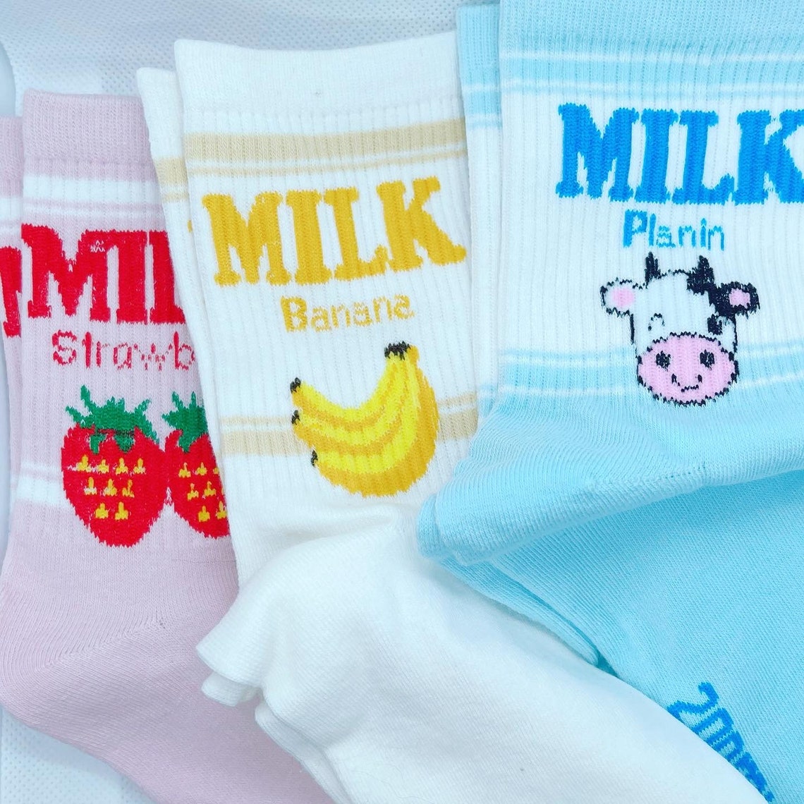 CLEARANCE Women's Milk Theme Socks Etsy