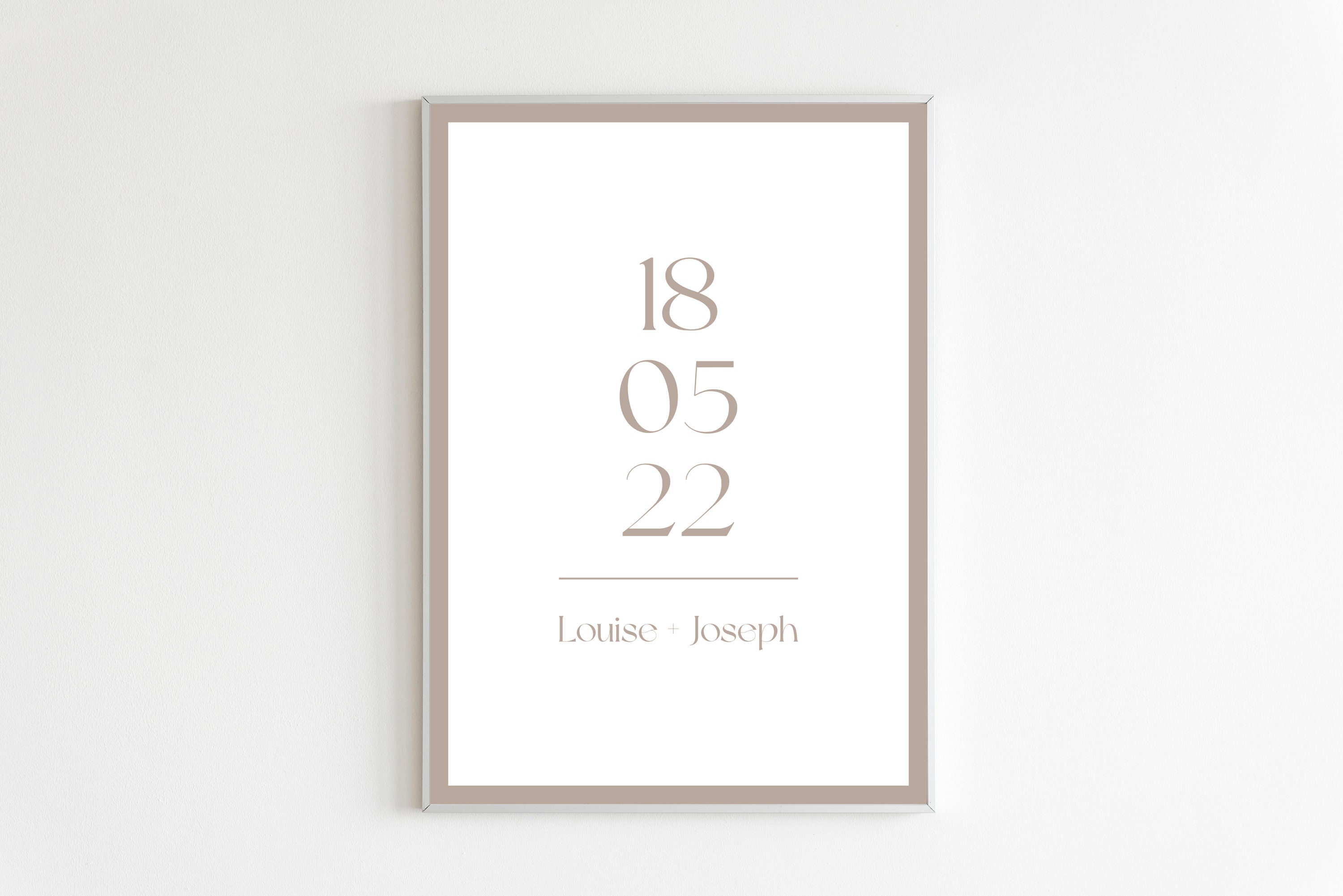 Affiche Date Souvenir Personnalisée