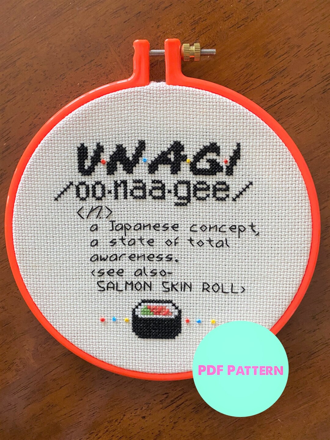 Unahi Pattern Unagi - Counted Cross Stitch - PDF PATTERN - Etsy