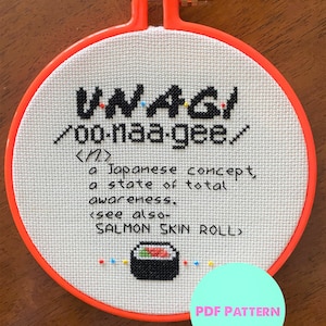 Unagi - Counted Cross Stitch - PDF PATTERN