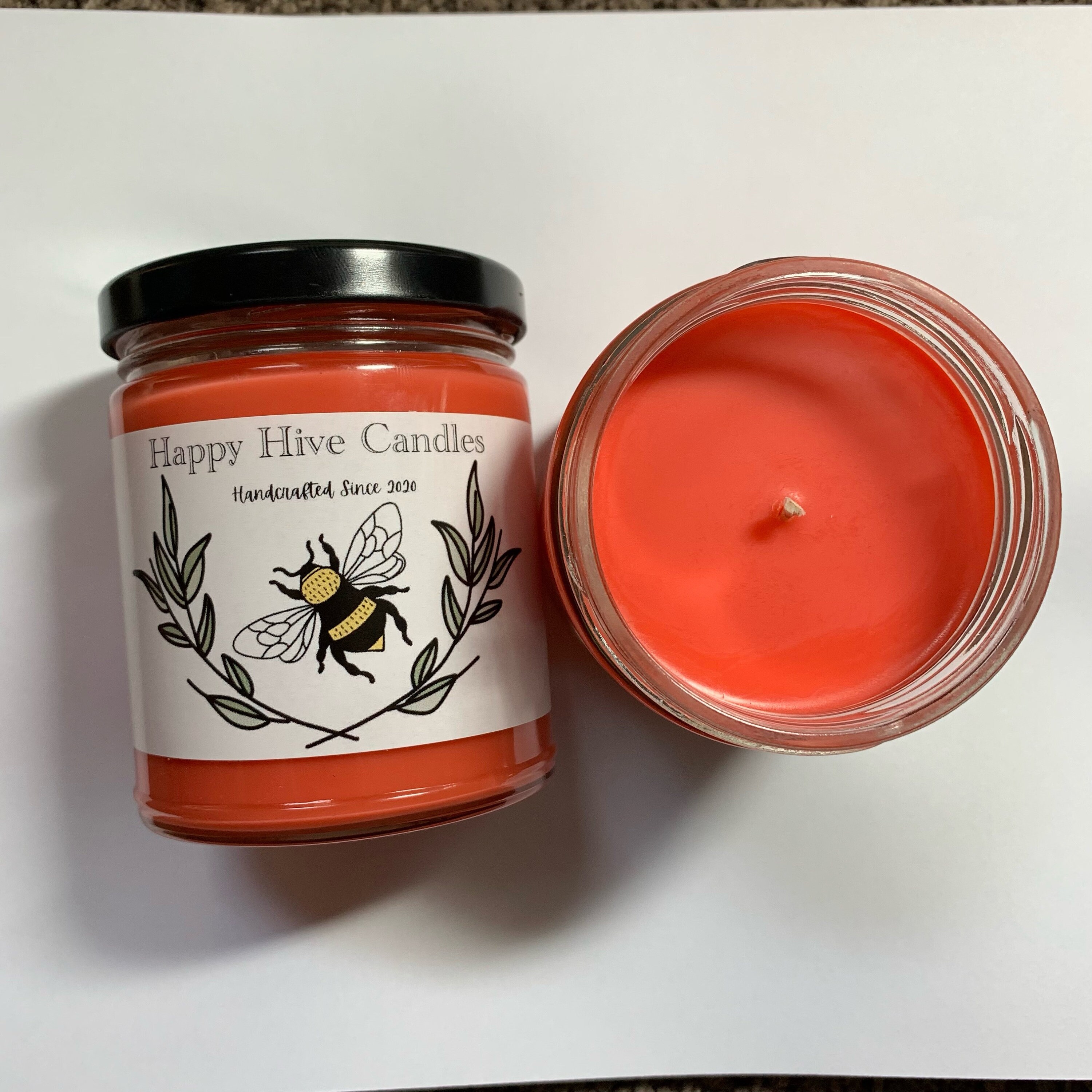 Blood Orange Candle Citrus Candle Soy Candle Handmade Jar Etsy