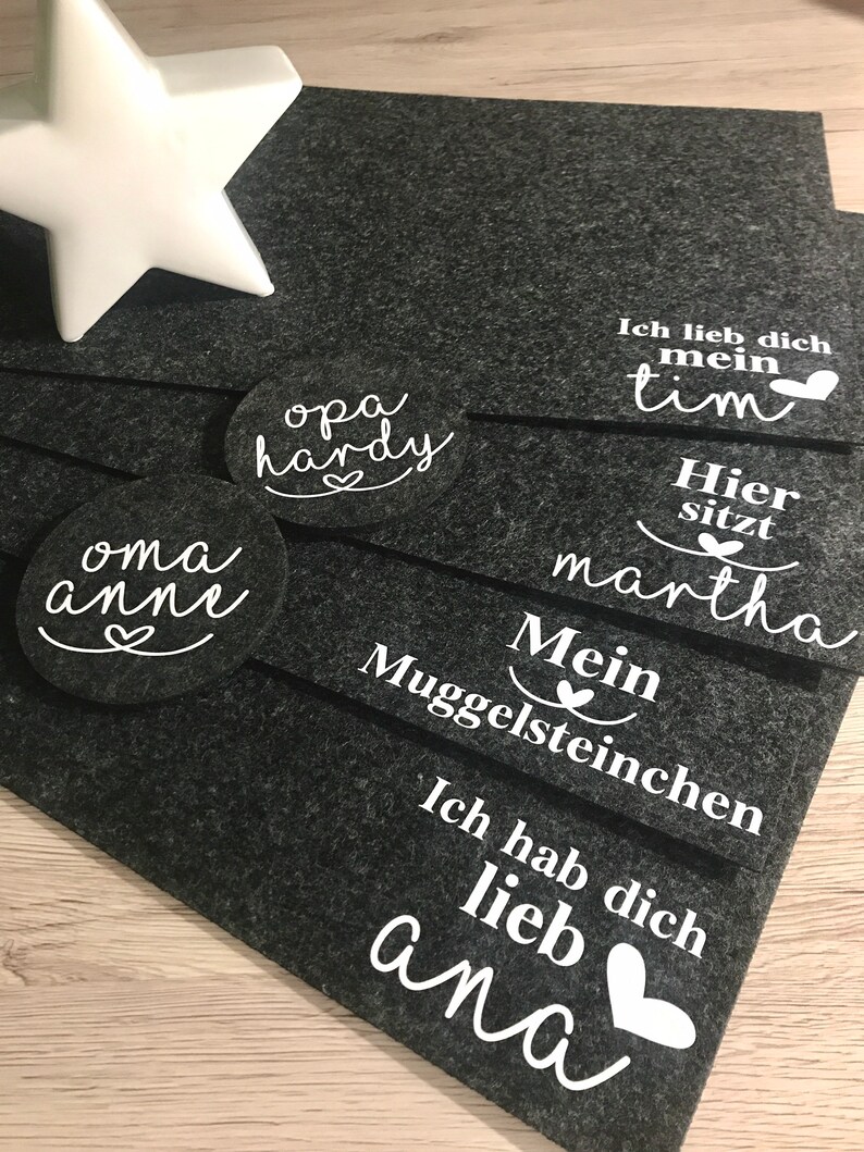 Filz Untersetzer Platzset Tischset Tischgedeck Tischset | Etsy