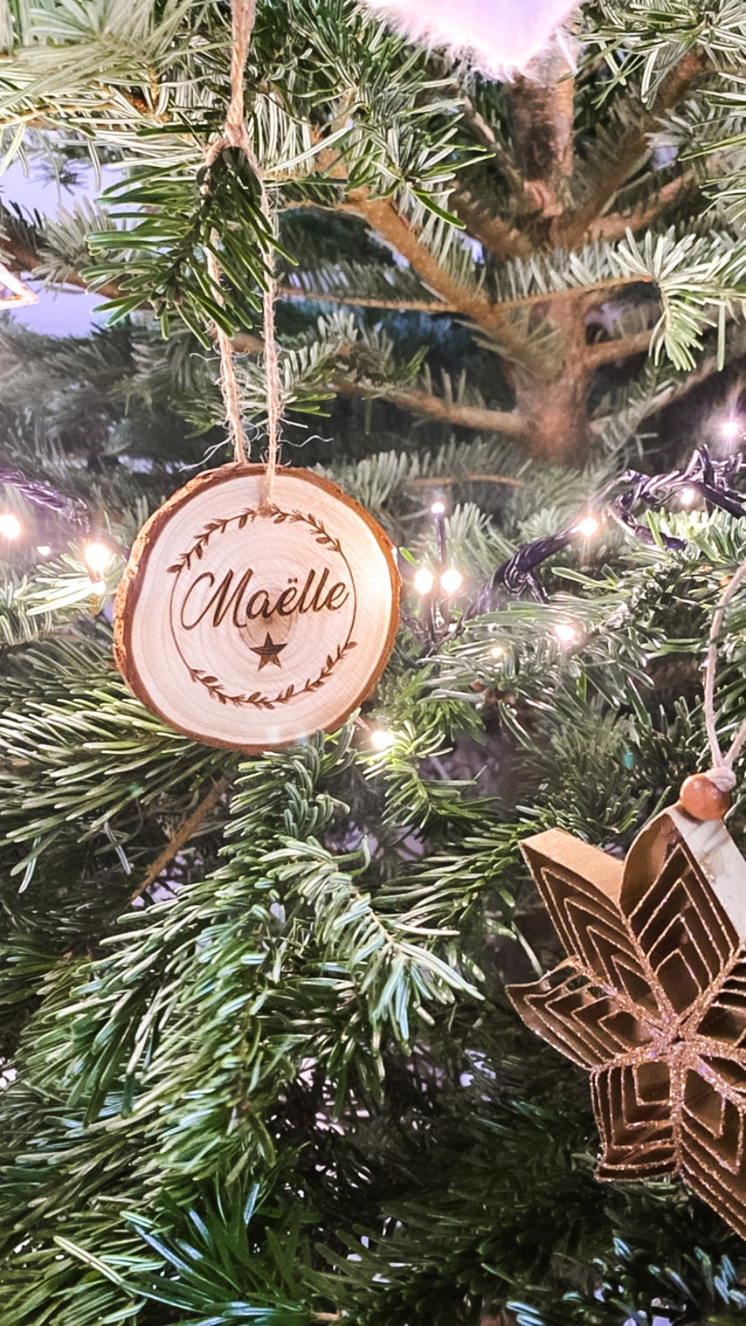 Boules De Noël En Bois à Peindre - Lot De 20, Diamètre 14 Cm - Avec Ficelle De Jute, Personnalisables