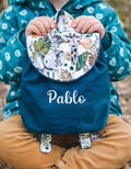 Personalized embroidered children's backpack – baby shower gift – nursery bag with name – handmade – embroidered bag – children's gift – personalized gift product logo