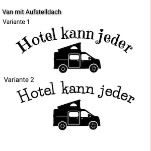 Kulturbeutel Hotel kann jeder Camping Waschtasche Wohnwagen Tandemachser Wohnmobil Pickup Camper Campervan Aufstelldach Dachzelt Bild 7