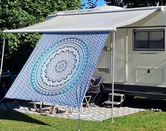 DIY set of shade cloth, privacy screen with piping for sewing yourself