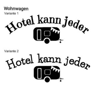 Kulturbeutel Hotel kann jeder Camping Waschtasche Wohnwagen Tandemachser Wohnmobil Pickup Camper Campervan Aufstelldach Dachzelt Bild 3