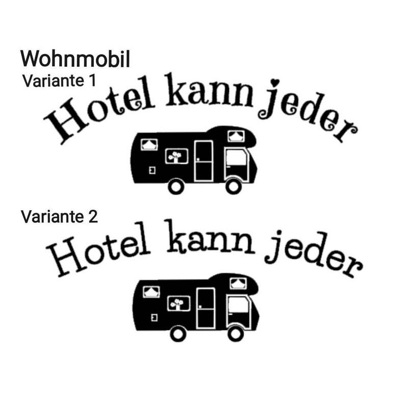 Kulturbeutel Hotel kann jeder Camping Waschtasche Wohnwagen Tandemachser Wohnmobil Pickup Camper Campervan Aufstelldach Dachzelt Bild 5