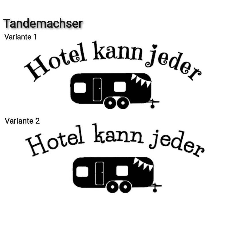 Kulturbeutel Hotel kann jeder Camping Waschtasche Wohnwagen Tandemachser Wohnmobil Pickup Camper Campervan Aufstelldach Dachzelt Bild 4