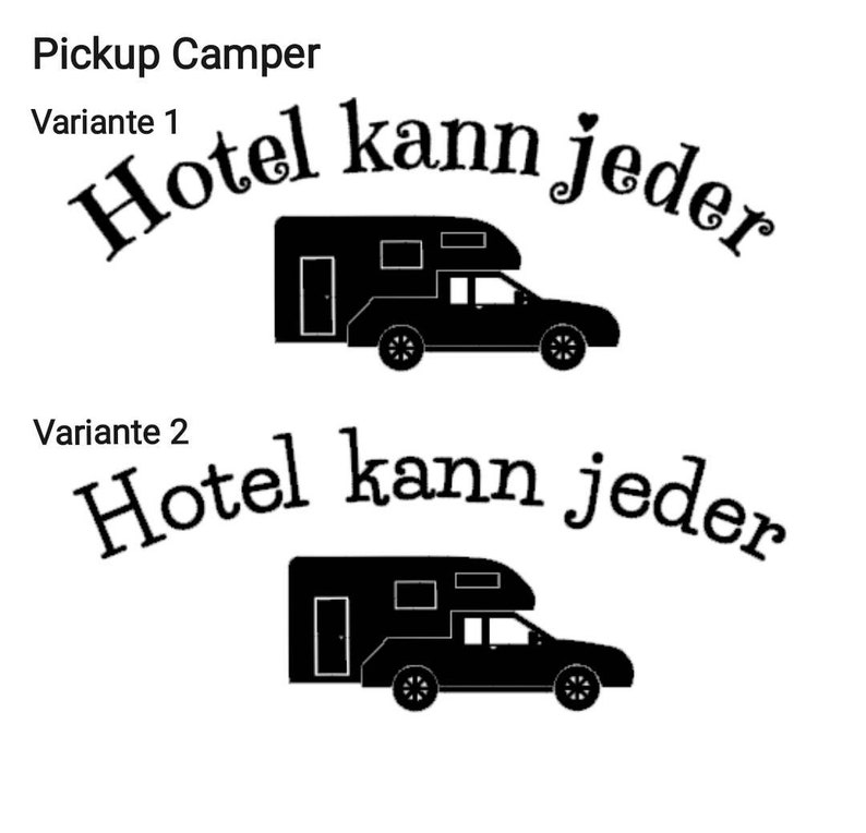 Kulturbeutel Hotel kann jeder Camping Waschtasche Wohnwagen Tandemachser Wohnmobil Pickup Camper Campervan Aufstelldach Dachzelt Bild 8