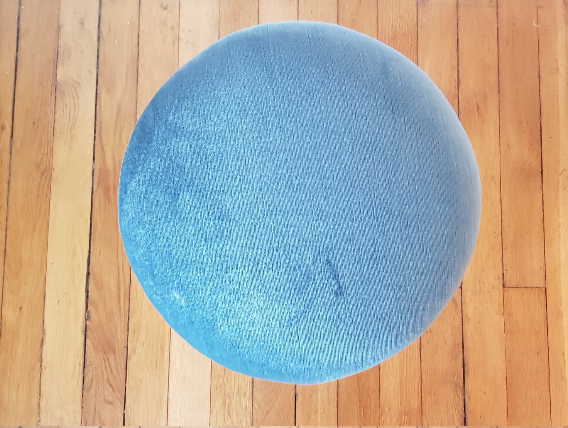 Tabouret Velours Bleu